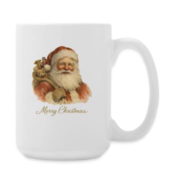 Joyeux Noël Père Noël - Grande tasse 440 ml - blanc - Droite