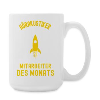 Hearing Aid Acoustician Employee of the Month Hearing Acoustics - Large Mug 440 ml - white - Right