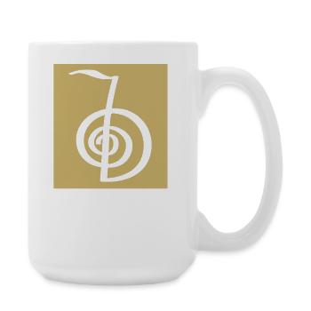 Reiki Master Reiki Symbol Reiki - Large Mug 440 ml - white - Right