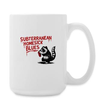 Raccoon Blues - Grande tasse 440 ml - blanc - Droite