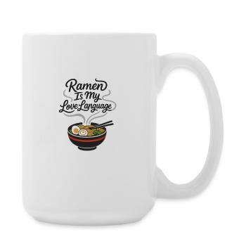 Ramen Is my love language - Large Mug 440 ml - white - Right