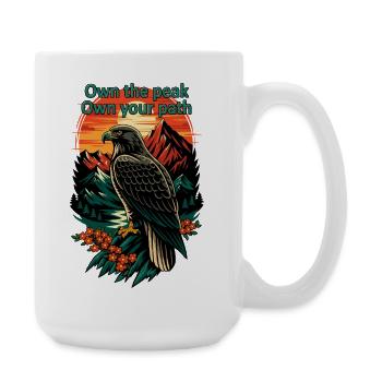 Own the Peak Eagle Path - Large Mug 440 ml - white - Right