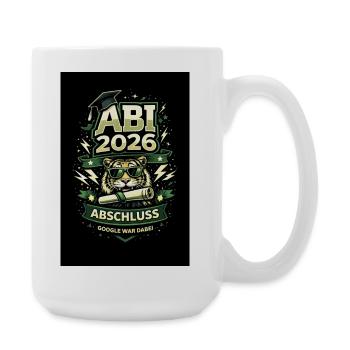 ABI 2026 – Google war dabei - Große Tasse 440 ml - Weiß - Rechts