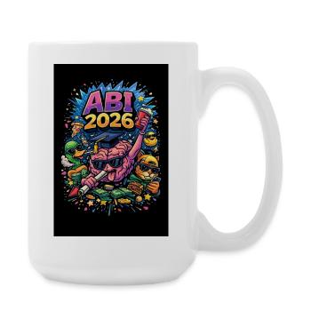 Abi 2026 Comic  - Große Tasse 440 ml - Weiß - Rechts