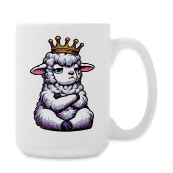 Schaf Schafe Schäfer Schafhalter Schafbock - Große Tasse 440 ml - Weiß - Rechts