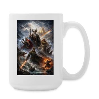 Guerre nordique des dieux - Grande tasse 440 ml - blanc - Droite
