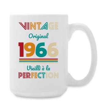 1966 – Vintage – Aged to perfection - Large Mug 440 ml - white - Right