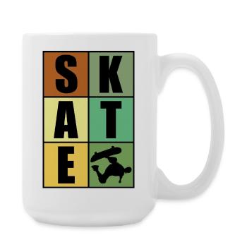 Skateboarding Skate - Large Mug 440 ml - white - Right