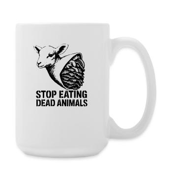 Illustration de la renonciation aux animaux morts - Grande tasse 440 ml - blanc - Droite