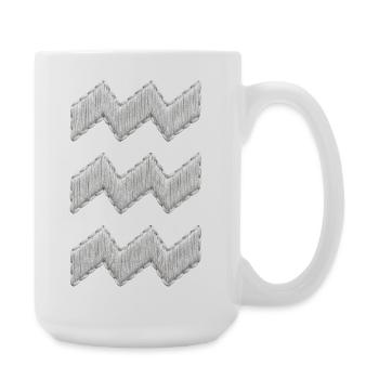 Eindhoven Vibes embroidery look white (printed) - Large Mug 440 ml - white - Right