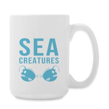 Poisson-grenouille - Grande tasse 440 ml - blanc - Droite