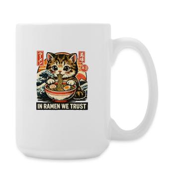 Ramen Cat - Large Mug 440 ml - white - Right