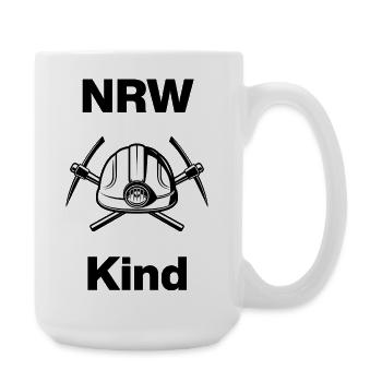 NRW KIND – RUHRTOPIA! GLÜCK AUF - Große Tasse 440 ml - Weiß - Rechts