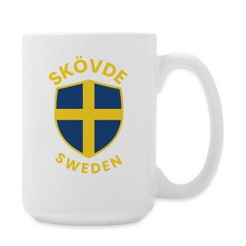 Skövde Shield Sweden emblem - Large Mug 440 ml - white - Right