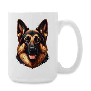 Berger allemand - Grande tasse 440 ml - blanc - Droite