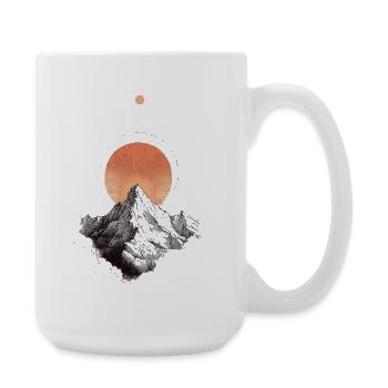 Lever du soleil sur Bergring - Grande tasse 440 ml - blanc - Droite