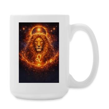 Lion - Grande tasse 440 ml - blanc - Droite