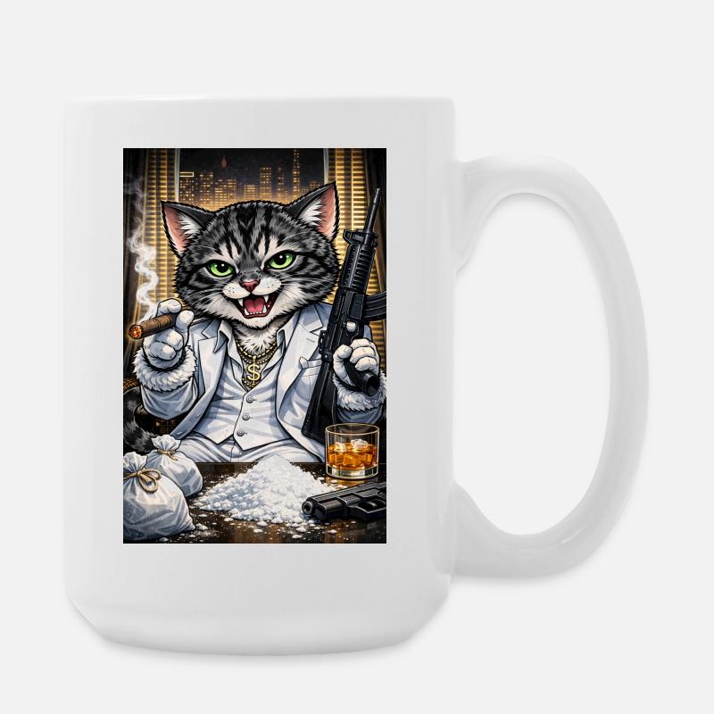 DonnyMontana - Große Tasse 440 ml - Weiß
