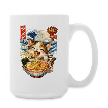 Ramen Schale Welle - Große Tasse 440 ml - Weiß - Rechts