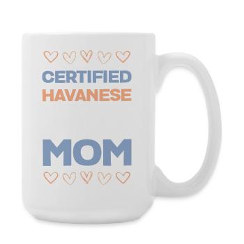 Certified Havanese Mom - Large Mug 440 ml - white - Right