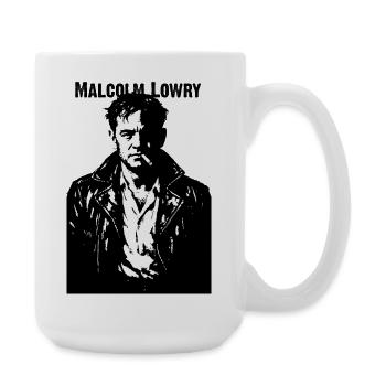 Malcolm Lowry Rebel Portrait - Large Mug 440 ml - white - Right