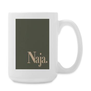 Affiche minimaliste moderne – eh bien. - Grande tasse 440 ml - blanc - Droite
