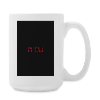 NOW – Minimalist Typography Poster - Large Mug 440 ml - white - Right