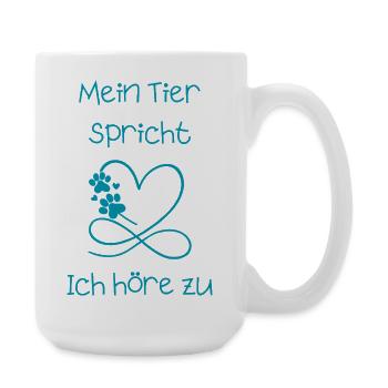 Mein_Tier_spricht - Große Tasse 440 ml - Weiß - Rechts