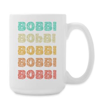Name Bobbi - Große Tasse 440 ml - Weiß - Rechts