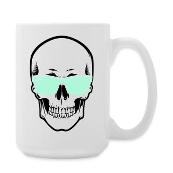 Color-Adjustable Sunglasses Smile Skull - Large Mug 440 ml - white - Right