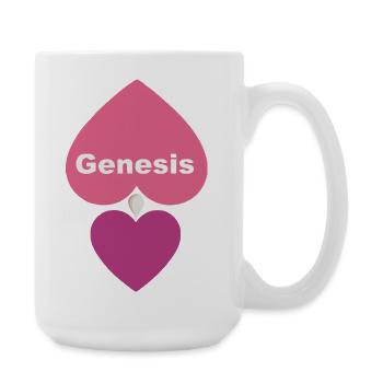Conception Heart Design - Large Mug 440 ml - white - Right