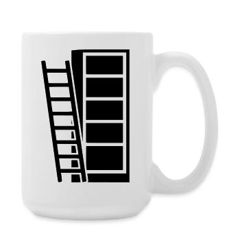 Bibliothèque Head, Bibliothèque - Grande tasse 440 ml - blanc - Droite