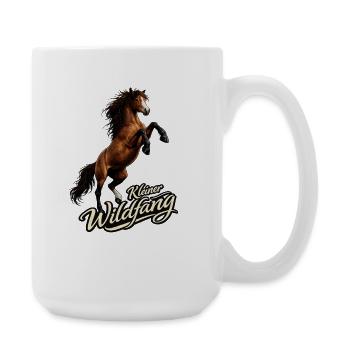 Pferd - Kleiner Wildfang - Große Tasse 440 ml - Weiß - Rechts