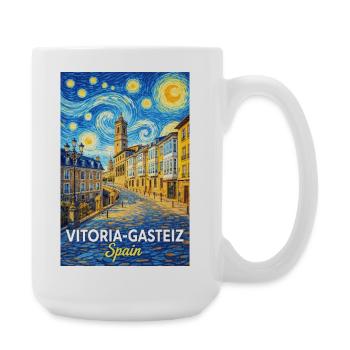 Vitoria-Gasteiz Spain - Große Tasse 440 ml - Weiß - Rechts