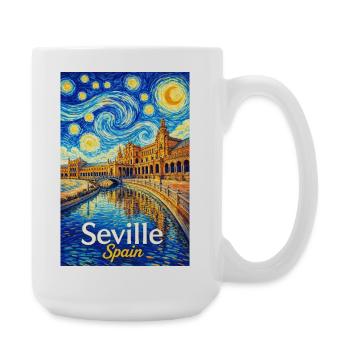 Seville Spain - Große Tasse 440 ml - Weiß - Rechts
