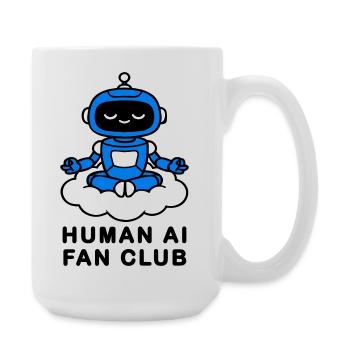 Human AI Fan Club - Large Mug 440 ml - white - Right