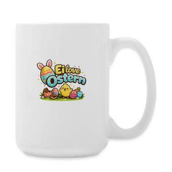 Egg love Easter - Large Mug 440 ml - white - Right