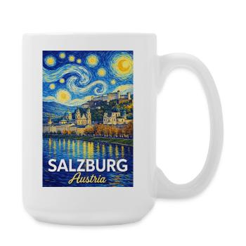 Salzburg, Österreich - Große Tasse 440 ml - Weiß - Rechts