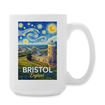 Bristol, England - Große Tasse 440 ml - Weiß - Rechts