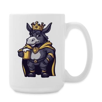 Donkey Beer King - Large Mug 440 ml - white - Right