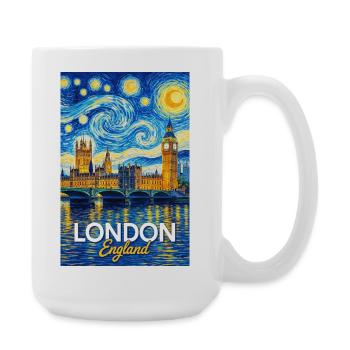 London, England - Large Mug 440 ml - white - Right