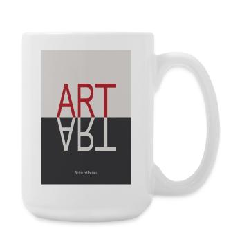 ART Reflection Minimalist Concept Poster - Large Mug 440 ml - white - Right