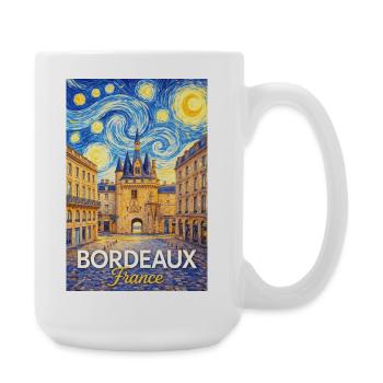 Bordeaux, Frankreich - Große Tasse 440 ml - Weiß - Rechts