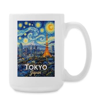 Tokyo Japon - Grande tasse 440 ml - blanc - Droite