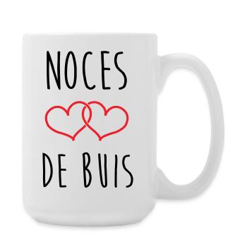 Noces de Buis 56 Jahre Ehe - Große Tasse 440 ml - Weiß - Rechts