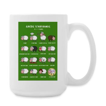 Große Schafkunde Posteredition - Große Tasse 440 ml - Weiß - Rechts