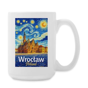 Wrocław, Poland - Large Mug 440 ml - white - Right