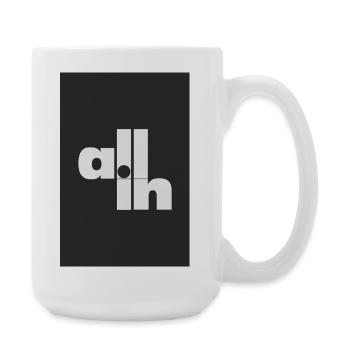 All in Poker Statement Minimal Typography - Large Mug 440 ml - white - Right