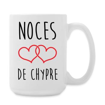 Hochzeit von Zypern 6 Jahre hochzeit - Große Tasse 440 ml - Weiß - Rechts
