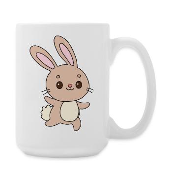 Pastel Bunny Cheer - Große Tasse 440 ml - Weiß - Rechts